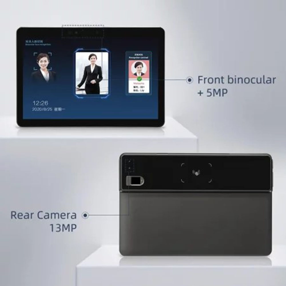 Binocular facial recognition tablet