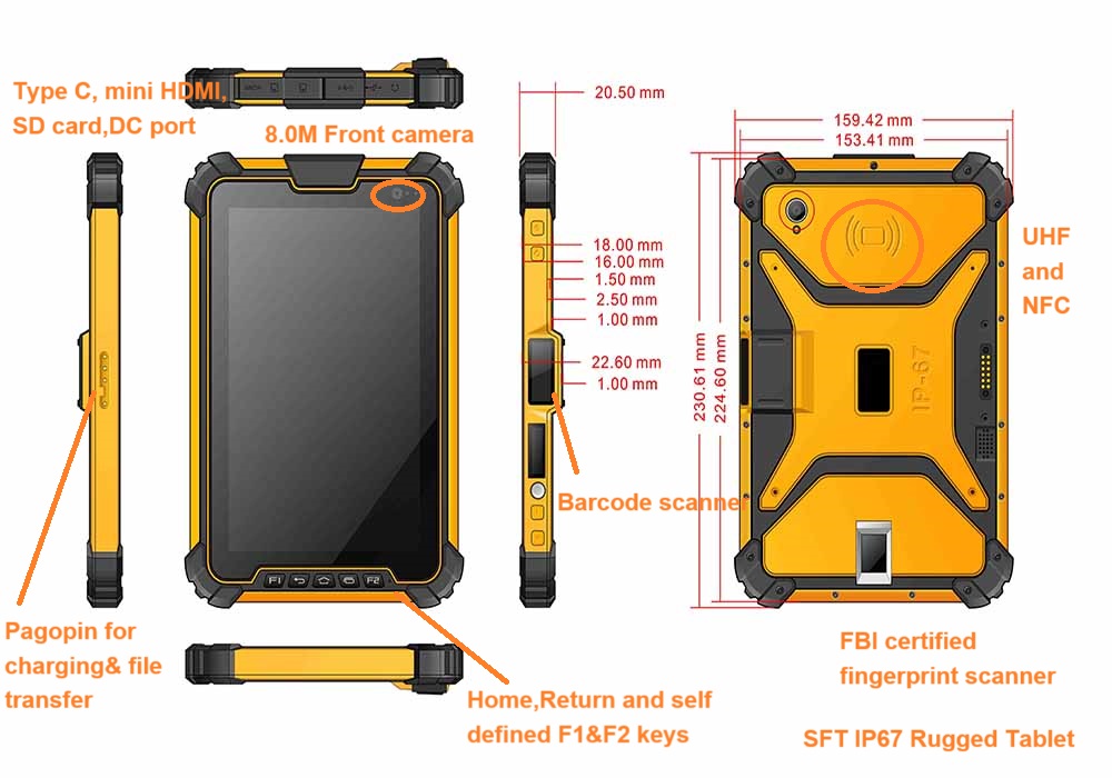  identity verification biometric tablet