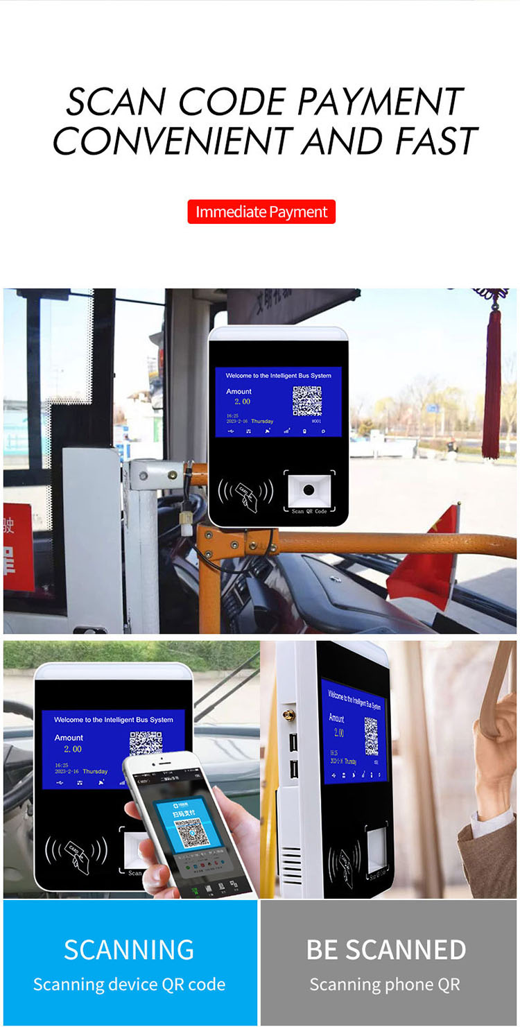 Bus ticket and fare collecting 