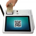 10-дюймовый андроид отпечатков пальцев столешницу Pos машина с принтером