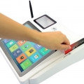 10-дюймовый андроид отпечатков пальцев столешницу Pos машина с принтером