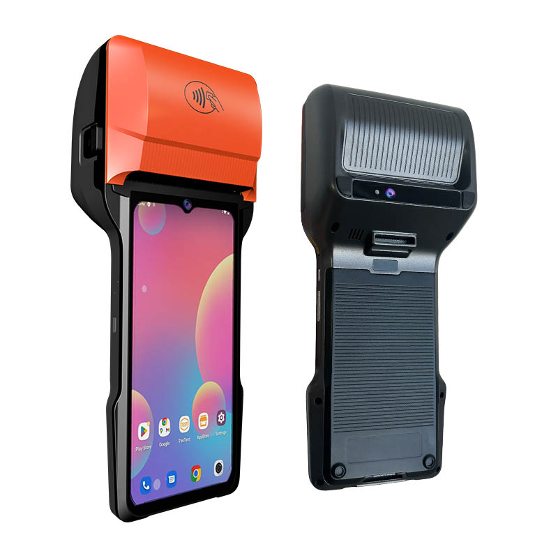 4G Dual Screen Android Mobile POS -кассир, чтобы быть сертифицированным Android14 GMS 